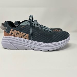 HOKA One One Women’s Rincon Road Running Shoes, Lead/Pink Sand, 1102875 LPSN